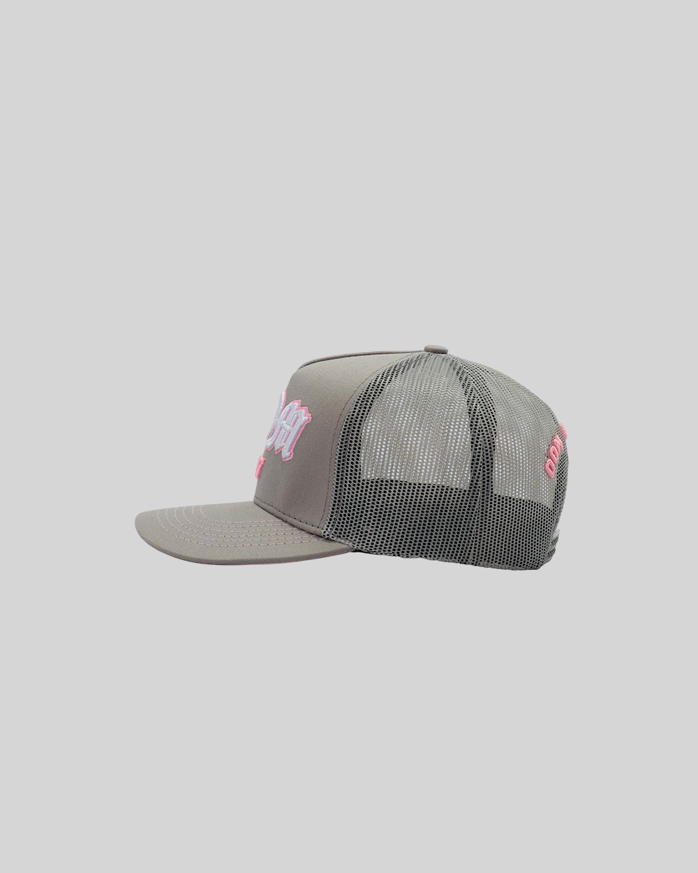 GORRA DOM APPAREL TRUCKER GRAY PINK