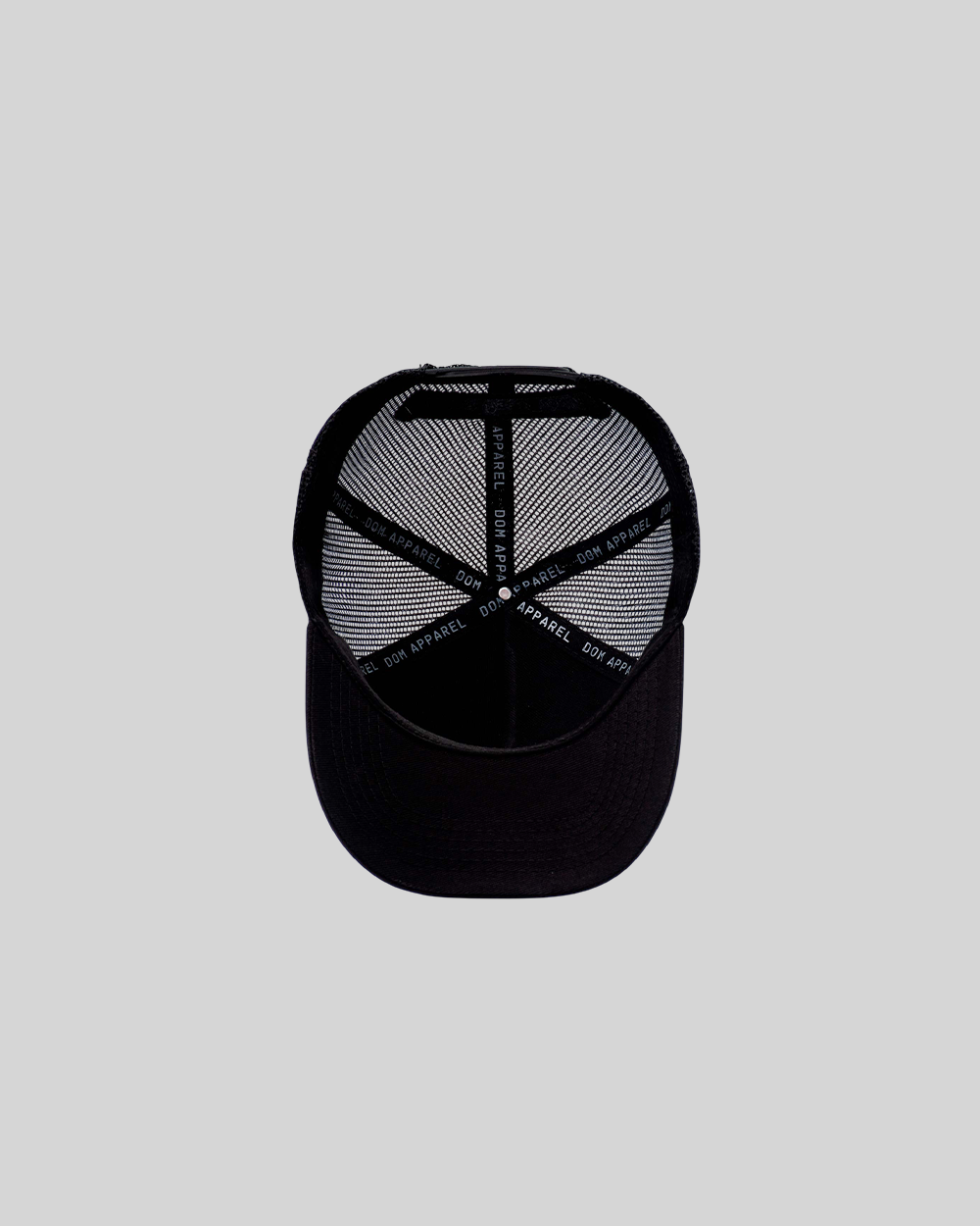 GORRA DOM APPAREL TRUCKER BLACK RED