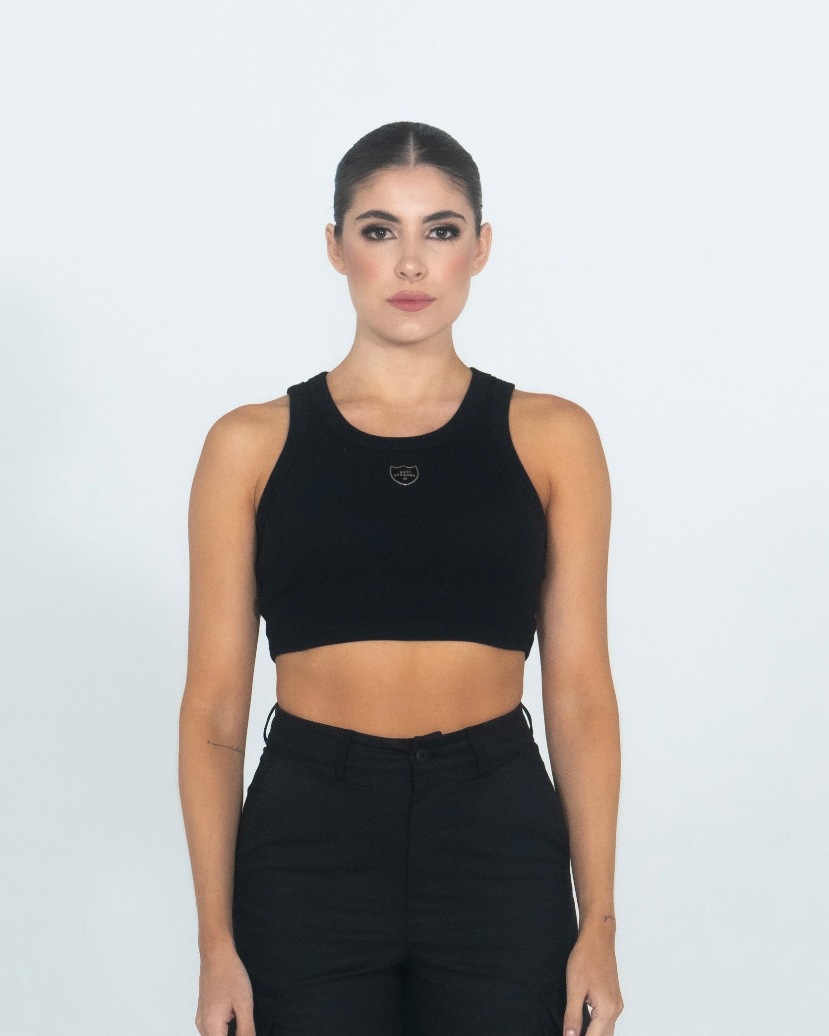 TOP DOM APPAREL BLACK CORTO
