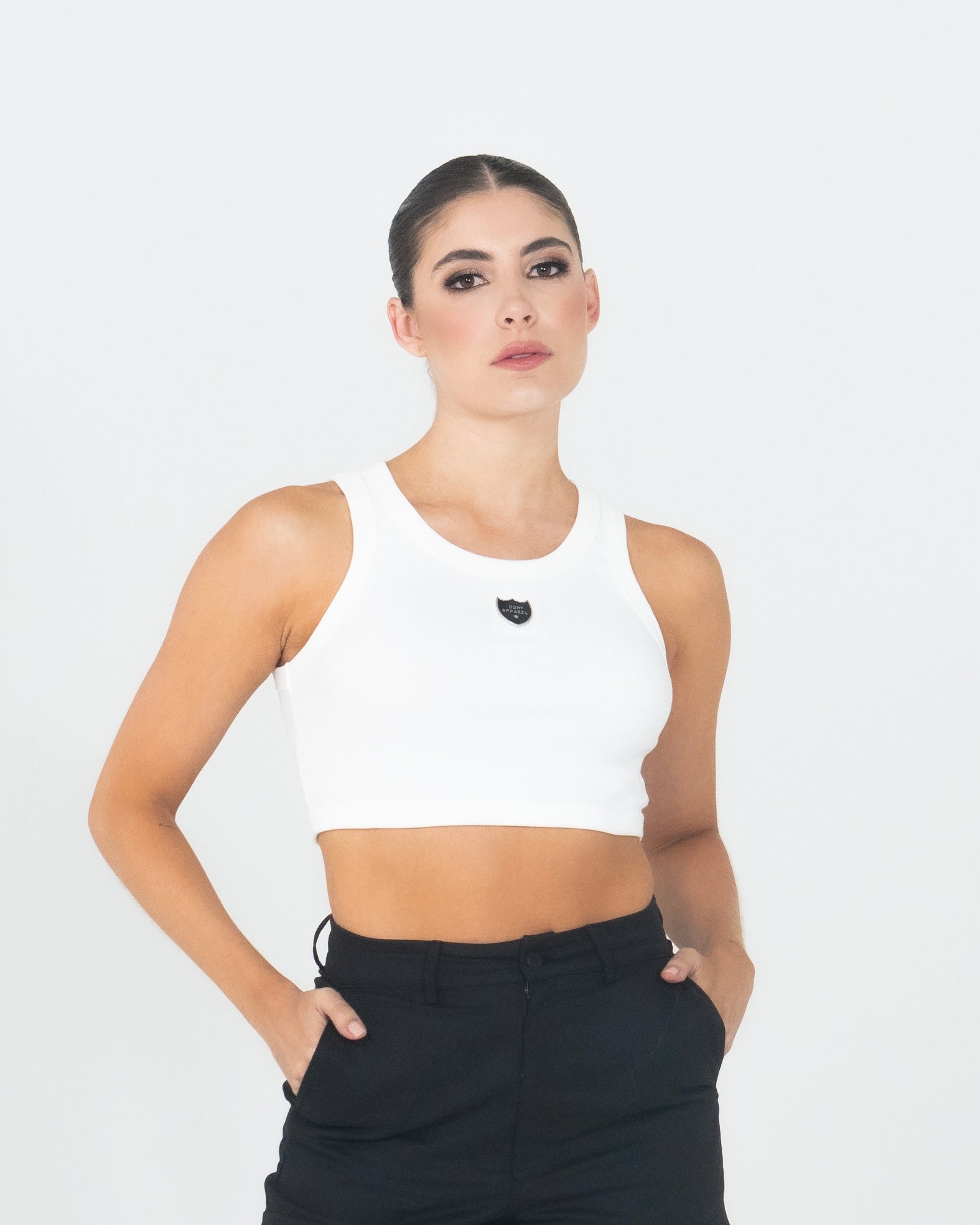 TOP DOM APPAREL WHITE CORTO