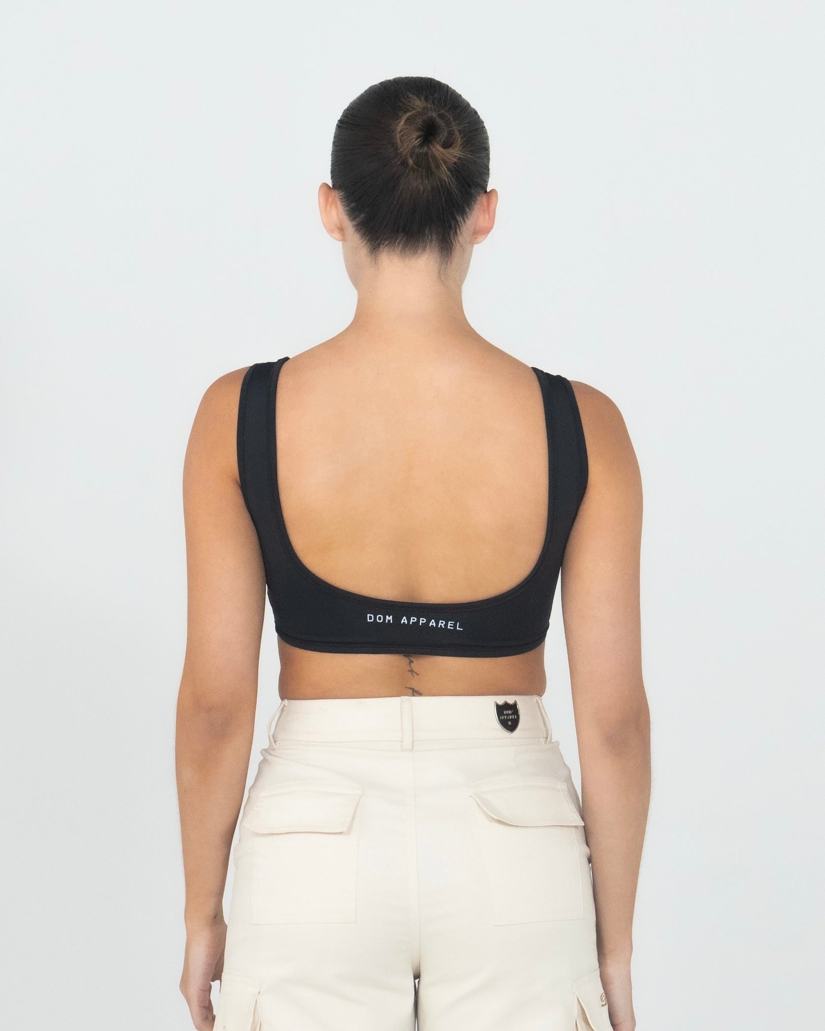 CROP TOP DOM APPAREL BLACK