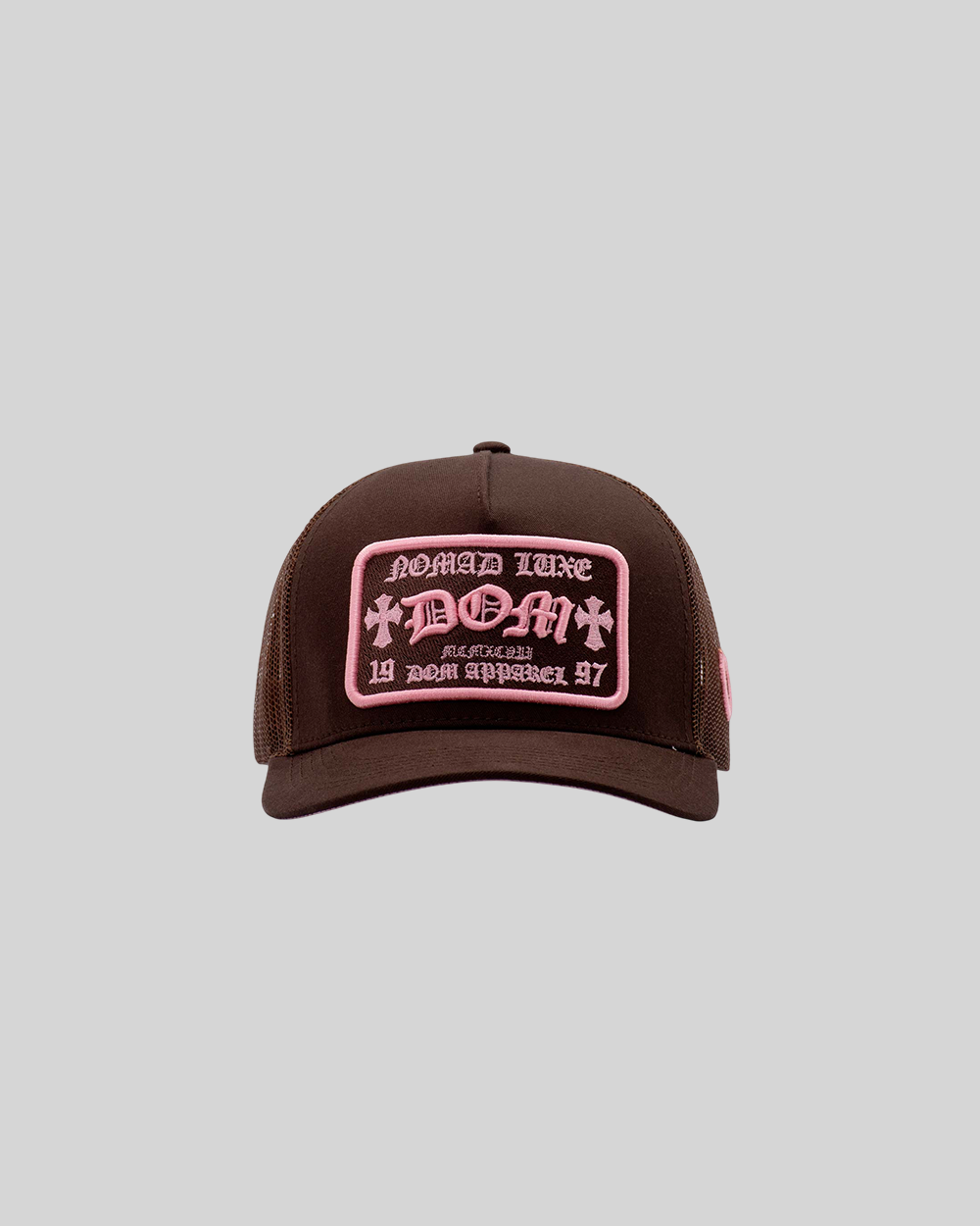 GORRA DOM APPAREL TRUCKER COFFEE PINK